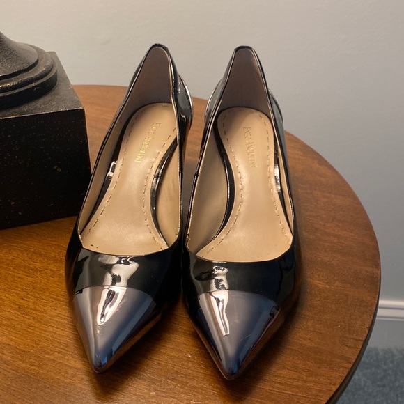Enzo Angiolini Shoes - Pumps, patent leather black and silver - Enzo Angiolini